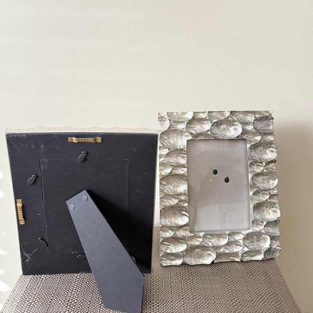 Z Gallerie High Shine Shell Picture Frames - Picture 3 of 3
